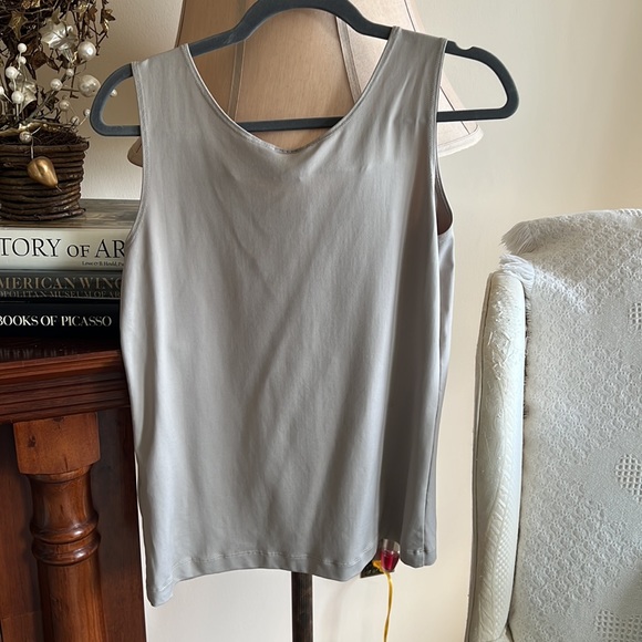 Chico’s NWOT Microfiber Tank - Silvery Taupe - Picture 2 of 5
